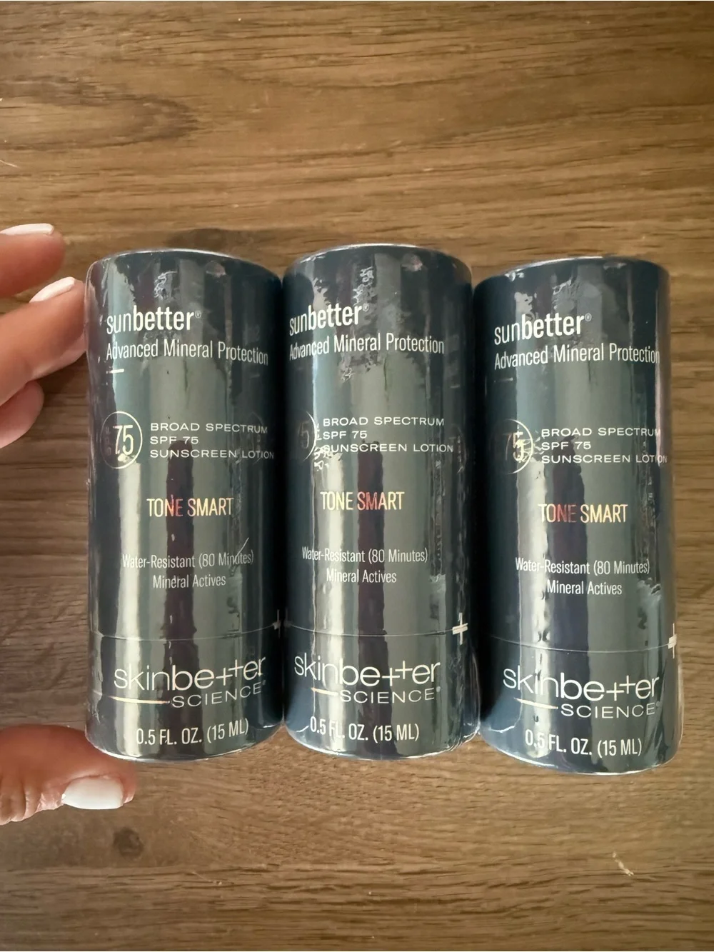 3 Pack of Skinbetter Science Sunbetter TONE SMART SPF 75 Sunscreen Lotion